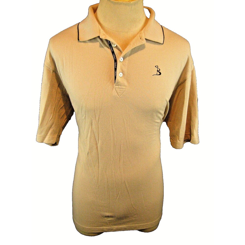 Mens Ping Tan SS Cotton Blend Golf Shirt sz L